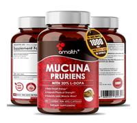 Estratto di Mucuna Pruriens Polvere 20% L-DOPA 10000 mg 90 Capsule -...