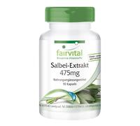 Estratto di Salvia 475 mg - 90 capsule, 4 volte concentrato - 100% VEGANO |...