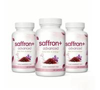 Estratto di zafferano, supporto per l'umore calmo, per concentrazione ed equilibrio, 60 conteggi,3PCS