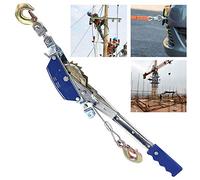 Estrattore a cricchetto con argano Manuale Pratico, estrattore Elettrico Portatile in Acciaio, estrattore Elettrico a Doppia Marcia con Cavo e Gancio, Design Anti-inversione, migliora Sicurezza