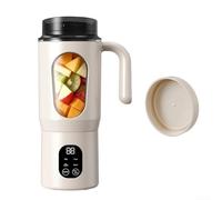 Estrattore a masticazione lenta per frutta intera vegetale, ad alto rendimento silenzioso per mini frullatore, 9,2 x 13,4 x 24,7 cm (beige)