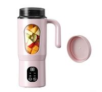 Estrattore a masticazione lenta per frutta intera vegetale, ad alto rendimento silenzioso per mini frullatore, 9,2 x 13,4 x 24,7 cm (rosa)