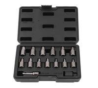 Estrattore a vite nneggiate Imposta ad alto contenuto di carbera in acciaio a carbonio Design a spirale a sinistra per manutenzione a viti rotte rimozione manutenzione 15 pc kit