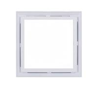 Estrattore Aria Ventilazione di ventilazione di illuminazione a LED a soffitto integrato, ventola di scarico silenziosa 2 in 1 con luce ventilatore a soffitto da 30 × 30 cm for cucina del bagno Ventil