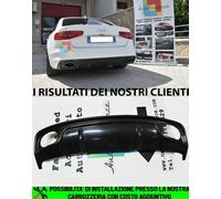 ESTRATTORE AUDI A4 B8 8K 2012+ DIFFUSORE SOTTO PARAURTI POSTERIORE LOOK RS4
