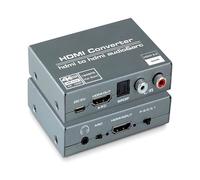 Estrattore audio HDMI 2.0 Adattatore convertitore audio HDMI da HDMI a RCA 4K 60Hz YUV4:4:4 HDR HDMI