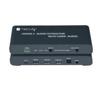 Techly Estrattore Audio HDMI 2.1 LPCM7.1 ARC 8K Audio 3.5'' e Toslink SPDIF