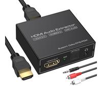 Estrattore audio HDMI ARC, da HDMI a SPDIF TOSLINK ottico e adattatore audio stereo da 3,5 mm, supporta 4K a 60Hz LPCM 5.1/DTS/DSD per laptop/TV Box/DVD/PS5
