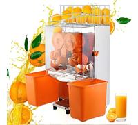 Estrattore automatico di succo di agrumi, ad alta efficienza, 20 arance/min, con sbucciatura automatica e doppio bidone dei rifiuti, a basso rumore per uso commerciale