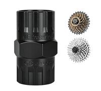 Estrattore corona dentata 2 in 1 bicicletta - compatibile con Shimano, 5 - 12 volte, manicotto a vite e cassetta 2 in 1, estrattore pignone, acciaio trattato termicamente per estrattore cassette e