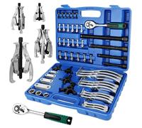 Estrattore Cuscinetti, 3" 4" 6" 8" Estrattore Interno Esterno Universale, Set Estrattore 2 Bracci/3 Bracci con Cricchetto, Kit Heavy-Duty in Acciaio Cr-V per Ingranaggi, Pulegge, Cricchetto & Bussole