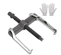 Estrattore Cuscinetti con Un Paio di Guanti in Cotone,Estrattore a 2 Bracci da 100mm,Rinforzato Estrattore Universale a 2 Griffe,per la Rimozione di Piccoli Cuscinetti, Ingranaggi, Puleggia