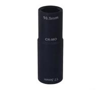 Estrattore Dadi per ruota Flip Socket 16.5 17.5mm Presa Antifurto Robusta per Chiave Cricchetto Rimozione Rapida Pneumatici Danneggiati Garage per fai Da Te
