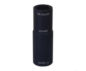 Estrattore Dadi per ruota Flip Socket 16.5 17.5mm Presa Antifurto Robusta per Chiave Cricchetto Rimozione Rapida Pneumatici Danneggiati Garage per fai Da Te