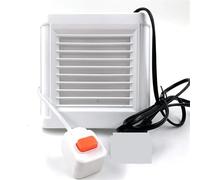 Estrattore d'aria for bagno, 4 pollici e 6 pollici, silenzioso, for cucina, WC, parete, finestra, ventilazione, con cavo di alimentazione per bagno, camera da letto(6inch)