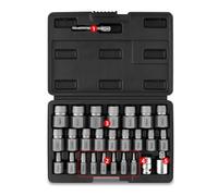 Estrattore di bulloni facili da estrarre per viti Brokend arrugginite, design portatile con compatibilità con strumenti multipli, estrattore di dadi esagonali, 26 pezzi