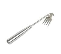 Estrattore di erba, erba da giardino, 4 denti per rimuovere l'erba, manuale manuale | raccolta di verdure, piante di aiuto, attrezzatura da giardino per granchio di granchio, Thistle