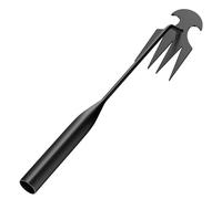 Estrattore di erbacce Artifact, attrezzo portatile per diserbo manuale a 4 denti con manico, strumento per la rimozione delle erbacce in acciaio ad alto tenore di carbonio per il giardinaggio. St