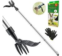 Estrattore Di Erbacce Staccabile,Estrattore per Erbacce Con 4 Artigli E Pedale i