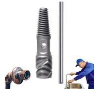 Estrattore di filetti per tubi, multifunzione, a doppia testa, facile da estrarre, strumento idraulico per la sostituzione del lavello della cucina, manutenzione della doccia, cantina, professionisti