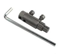 Estrattore di fili con valvola angolare, 20 mm/25 mm, filettatura inversa per tubi rotti e teste delle viti, costruzione in metallo, fai da te e idraulici professionali (argento)