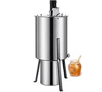 Estrattore di miele, centrifuga a 3 telai in acciaio inox, 140 W, con coperchio, per attrezzature di estrazione a nido d'ape per apicoltura