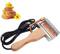 Estrattore di Miele Elettrico Portatile, Coltello Caldo per Miele Hdheld, Coltello per Uapping in Acciaio Inossidabile, Taglierina per Riscaldamento in Cera D'api in Legno Hdle Raschietto P