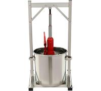 Estrattore di miele Pressatore manuale 22L/5.8GAL Pressa manuale per vino da sidro, pressa per sidro in acciaio inossidabile con sistema idraulico per sidro, forniture per la produzione di v