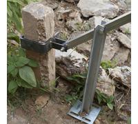 Estrattore di Pali Estrattore per Pali di Recinzione, ad Alta Leva, Estrattore per Pali a T per Impieghi Gravosi con Base, Strumento per La Rimozione di Ceppi(9cm (3 1/2")Clamp)