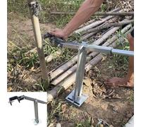 Estrattore di Pali Estrattore per Tubi Tondi, Estrattore per Pali a T, Pinza per Estrarre Pali di Recinzione in Ferro Zincato, Estrattore per Ceppi da Fattoria(9cm (3 1/2")Clamp)