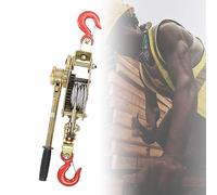 Estrattore di potenza a doppio ingranaggio, verricello manuale, paranco a cricchetto con cavo per spostare alberi, veicoli e barche, capacità di carico resistente, strumento versatile per uso esterno