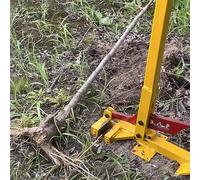 Estrattore di radici per erbacce, Estrattore for pali e alberi con palo da 130 cm morsetto 3-9