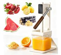 Estrattore di succo manuale, spremiagrumi manuale con base antiscivolo, spremiagrumi 3 pezzi per frutta fresca melograno, arancia e limone white