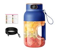 Estrattore Di Succo Portatile, Tazza For Estrattore Di Succo Portatile Multifunzionale Con Display Digitale, Frullatore Di Succo Portatile, Tazza For Estrattore Di Succo Dritto Portatile(Blue)