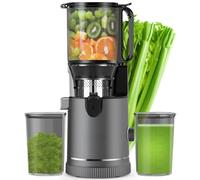 Estrattore di Succo - Slow Juicer con Bocca da 147 mm & Motore 400W | Alta Estrazione & Conservazione Nutrienti | Capacità 1,8L con 2 Bicchieri | Estrattore per Frutta e Verdura Intera