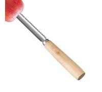 Estrattore Di Torsoli - Strumento In Acciaio Inossidabile Per Estrarre Il Torsolo Delle Pere - Manuale per Frutta con Impugnatura in Legno Antiscivolo per Preparazione Rapida Insalate Spremute