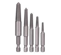 Estrattore di Vite Strumento per la Rimozione di Perni di Trapano 5 Pezzi Estrattore di Vite Rotta Gambo Esagonale Dente Fine Strumento di Rimozione del Bullone Rotto Kit Facile da Tirare