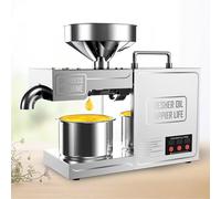 Estrattore d'olio automatico da 820 W, macchina for la spremitura dell'olio biologico, estrattore d'olio in acciaio inossidabile for uso alimentare con spremitura a caldo e a freddo,