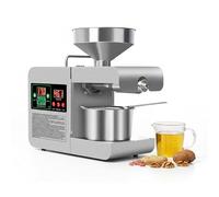 Estrattore d'Olio Elettrico 820W, Pressa Automatica Professionale in Acciaio Inox, Spremitura a Freddo Intelligente per Noci Arachidi Sesamo Lino Mandorle