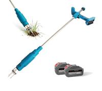 Estrattore elettrico per erbacce, con manico lungo, con testa in acciaio per una rimozione efficiente delle radici in prato, cortile e giardino