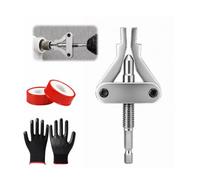 Estrattore Filetti Tubi, Utensile 2 in 1 per Rimuovere Tubi Rotti e Filettature Danneggiate, Strumento per Riparazione Idraulica 1/2", 3/4" e 1" con Nastro Sigillante PTFE e Guanti