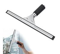 Estrattore finestra Tergivetro in Acciaio Inox, Tergivetro per Doccia, Tergipavimento Finestre, Spatole Lavavetri per Pulire e Asciuga Vetri, Piastrelle, Finestre, Bagno, Strumento di Pulizia (35cm)