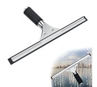 Estrattore finestra Tergivetro in Acciaio Inox, Tergivetro per Doccia, Tergipavimento Finestre, Spatole Lavavetri per Pulire e Asciuga Vetri, Piastrelle, Finestre, Bagno, Strumento di Pulizia (25cm)