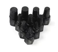 Estrattore for bulloni arrotondati in lega di acciaio al cromo-molibdeno, set di estrattori for bulloni a testa esagonale multi-scanalata, kit di 10 pezzi for l'estrazione di viti(Blackening)