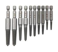 Estrattore for viti a testa rotta con gambo esagonale da 10 pezzi, cacciavite a testa rotta for estrarre il set di utensili for trapano elettrico