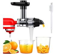 Estrattore Frutta e Verdura per KitchenAid di MMOBIEL - Accessorio Estrattore di Succo a Freddo con Filtro - Include Pressore Alimentare & Spazzola di Pulizia
