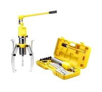 Estrattore idraulico Estrattore idraulico per ingranaggi tutto in uno Estrattore per cuscinetti a 2 e 3 artigli Manutenzione set trazione portatile per ruote Set di Estrattori Idraulici(50T 200-208mm)