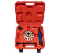 Estrattore idraulico per mozzo ruota 10 tonnellate con custodia per il trasporto e pompa idraulica manuale, estrattore universale per auto, SUV e camion (rosso)