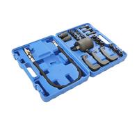 Estrattore iniettore, 37 x 11 x 27 cm, estrattore iniettore diesel, 24 pezzi, set di iniettori pneumatici, iniettori diesel da smontare (nero+blu)