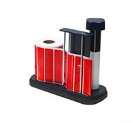 Estrattore manuale per etichette in metallo, dispenser automatico di etichette per rimuovere adesivi di sigillatura fino al diametro, stabile guida carta a 3 barre (A1 nero)